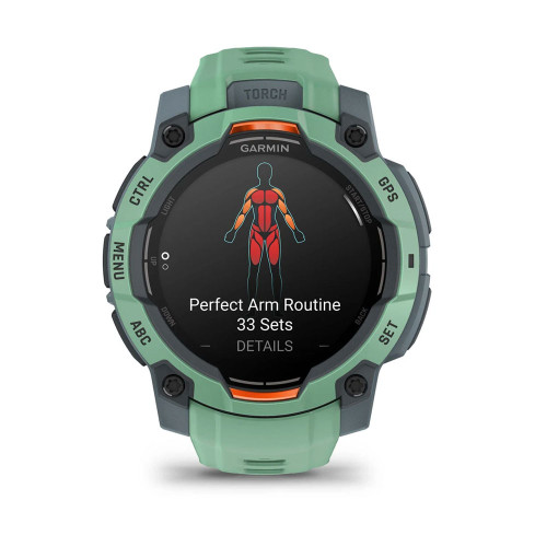 Instinct® 3 – 45 мм, AMOLED Neotropic з зеленим силіконовим ремінцем 010-02936-01