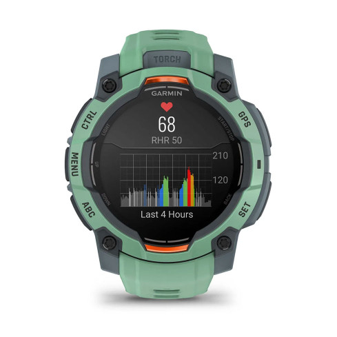 Instinct® 3 – 45 мм, AMOLED Neotropic з зеленим силіконовим ремінцем 010-02936-01