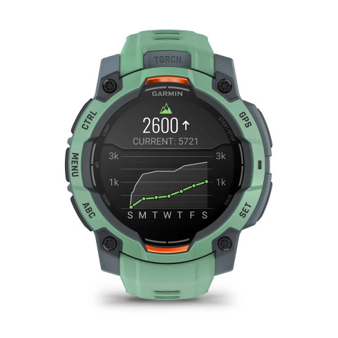 Instinct® 3 – 45 мм, AMOLED Neotropic з зеленим силіконовим ремінцем 010-02936-01