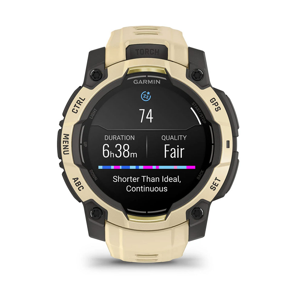 Instinct® 3 – 45 мм, AMOLED Citrine з Citrine бежевим ремінцем 010-02936-02