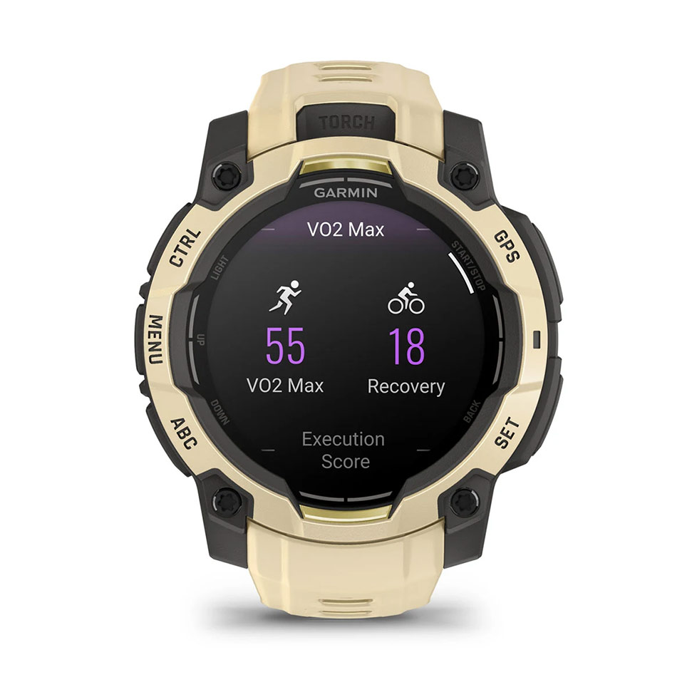 Instinct® 3 – 45 мм, AMOLED Citrine з Citrine бежевим ремінцем 010-02936-02