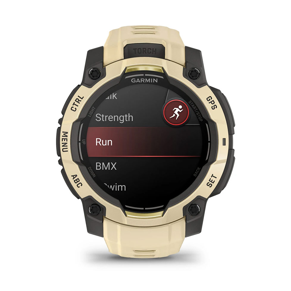 Instinct® 3 – 45 мм, AMOLED Citrine з Citrine бежевим ремінцем 010-02936-02