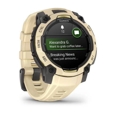 Instinct® 3 – 45 мм, AMOLED Citrine з Citrine бежевим ремінцем 010-02936-02