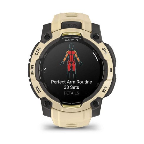 Instinct® 3 – 45 мм, AMOLED Citrine з Citrine бежевим ремінцем 010-02936-02