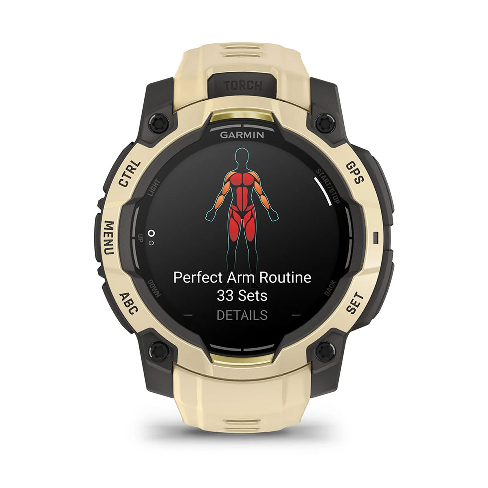 Instinct® 3 – 45 мм, AMOLED Citrine з Citrine бежевим ремінцем 010-02936-02