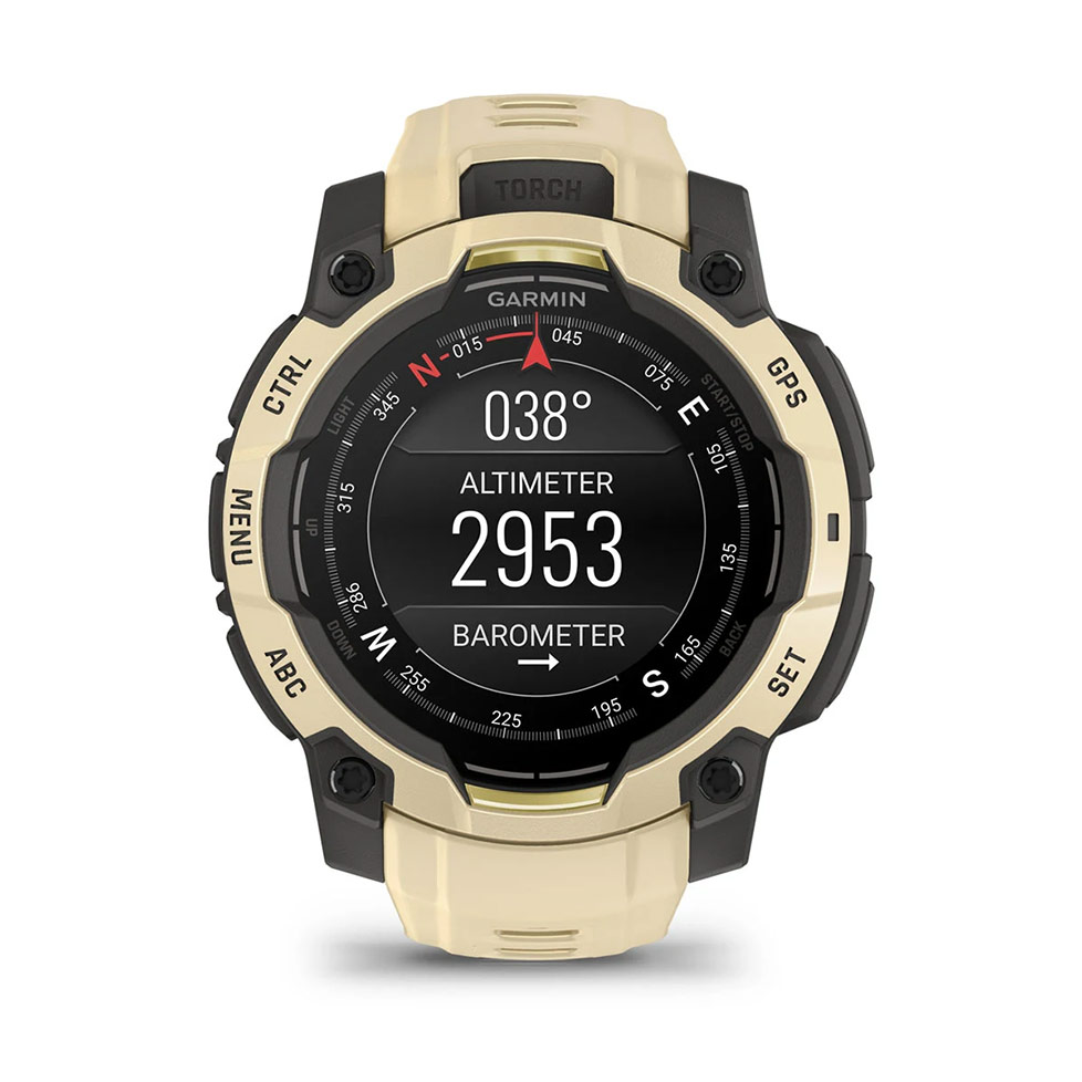 Instinct® 3 – 45 мм, AMOLED Citrine з Citrine бежевим ремінцем 010-02936-02