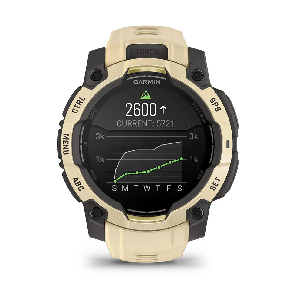 Instinct® 3 – 45 мм, AMOLED Citrine з Citrine бежевим ремінцем 010-02936-02