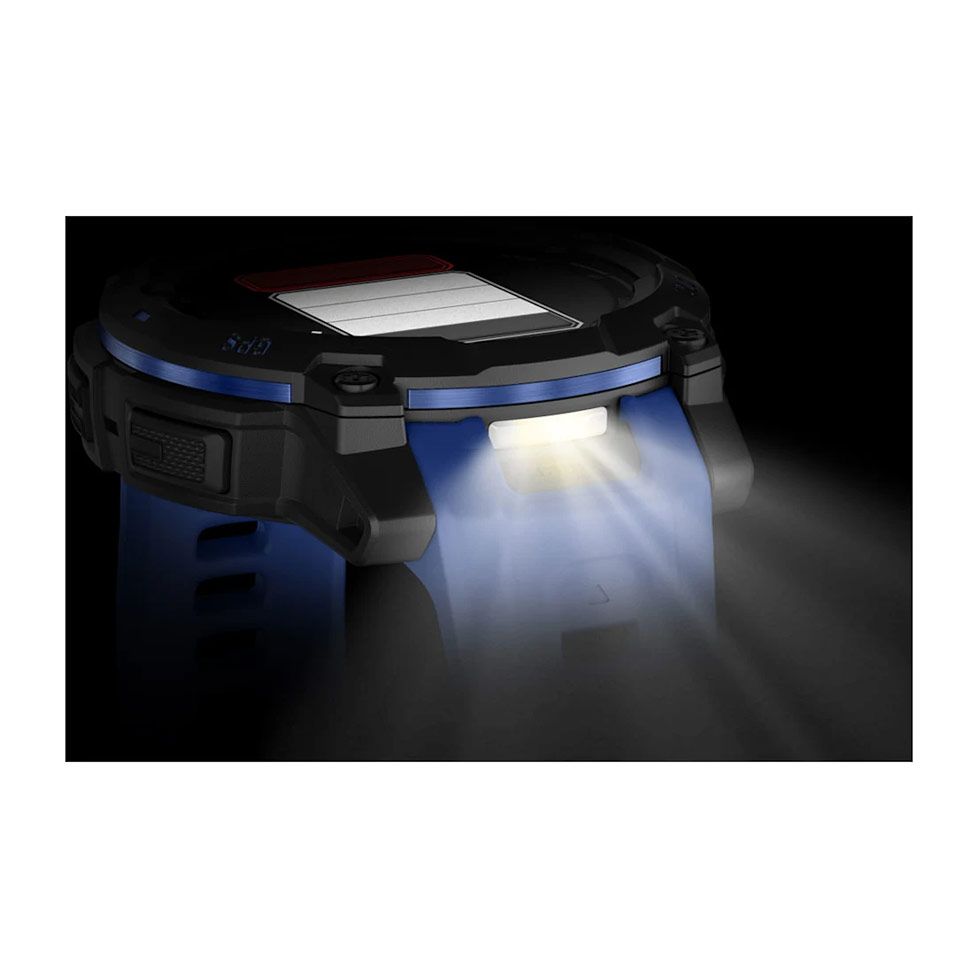 Instinct® 3 – 45 мм, AMOLED Black з Bolt Blue/Black силіконовим ремінцем 010-02936-03