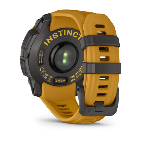Instinct® 3 – 45 мм, Solar Sunburst з Sunburst/Grey помаранчевим/сірим ремінцем 010-02934-02