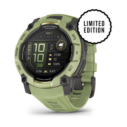 Instinct® 3 – 50 мм, AMOLED Fern Green з Fern Green зеленим ремінцем 010-03020-02