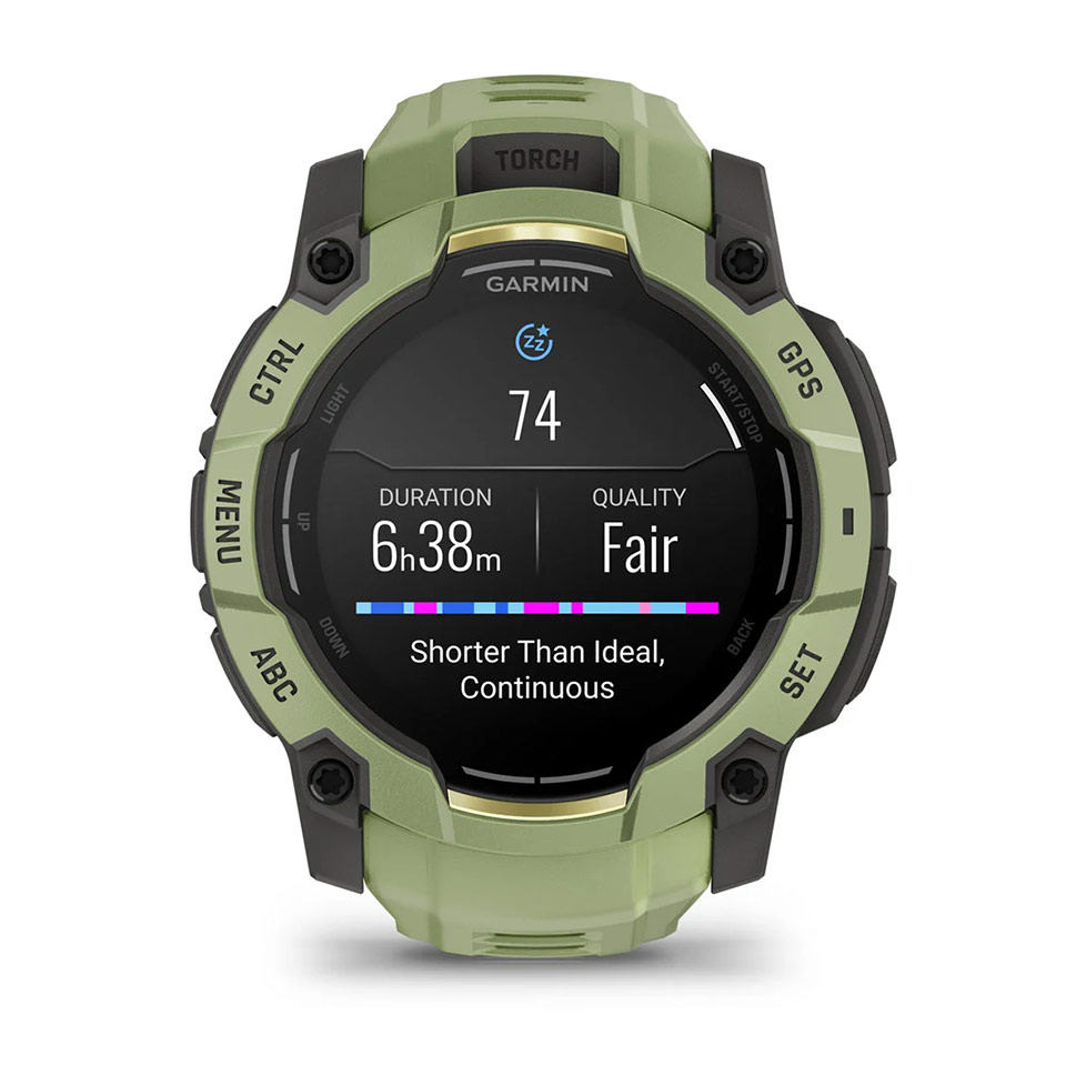 Instinct® 3 – 50 мм, AMOLED Fern Green з Fern Green зеленим ремінцем 010-03020-02