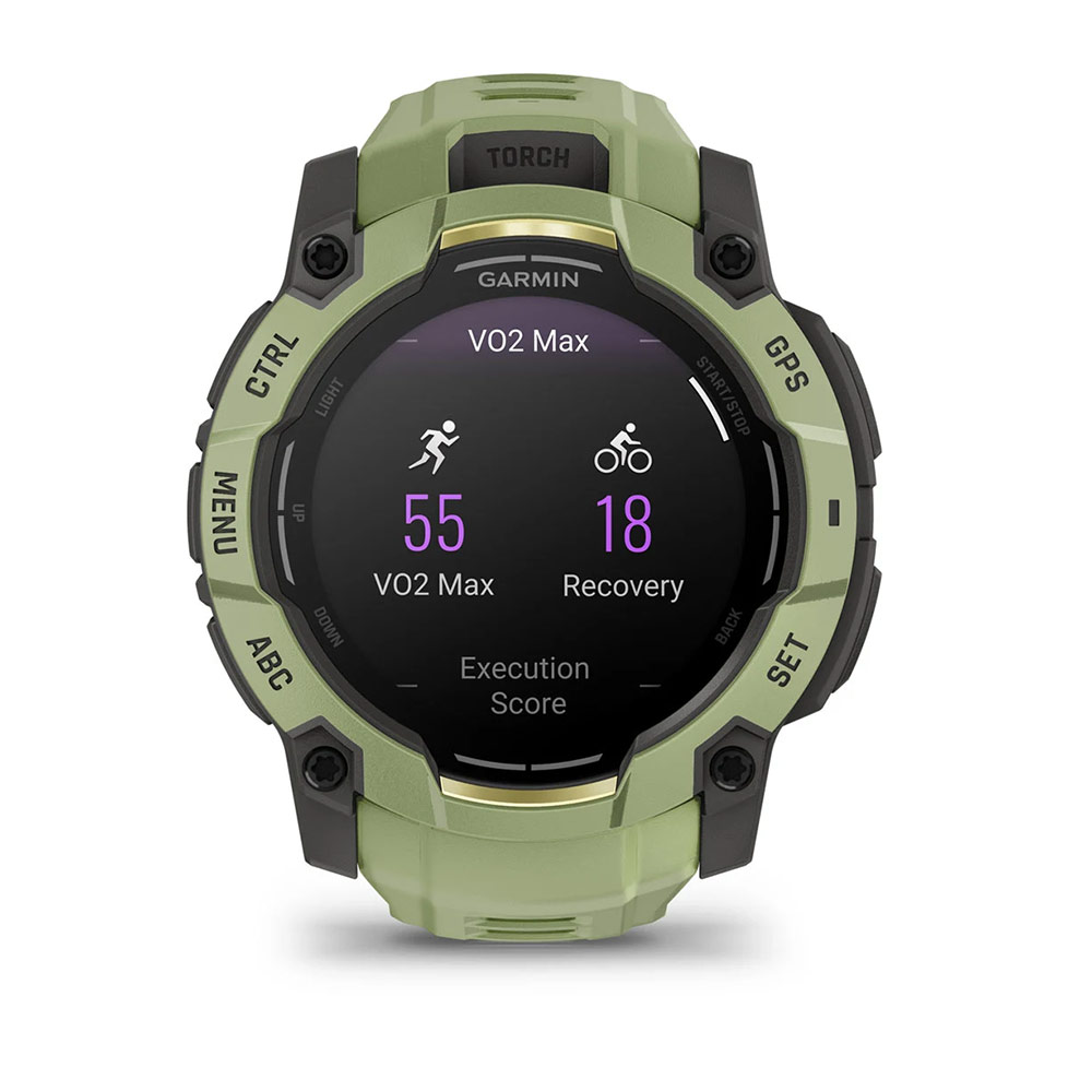 Instinct® 3 – 50 мм, AMOLED Fern Green з Fern Green зеленим ремінцем 010-03020-02