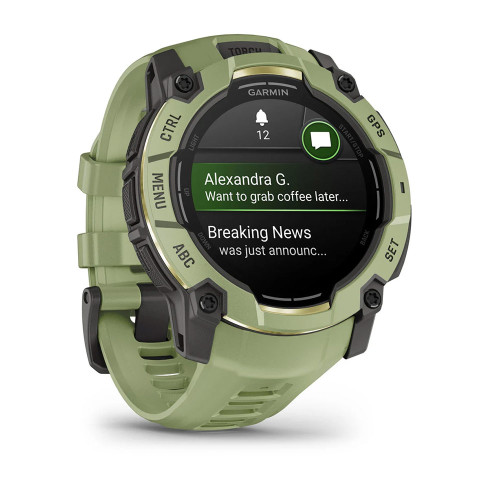 Instinct® 3 – 50 мм, AMOLED Fern Green з Fern Green зеленим ремінцем 010-03020-02