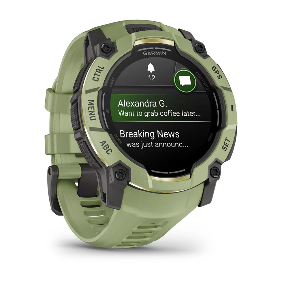 Instinct® 3 – 50 мм, AMOLED Fern Green з Fern Green зеленим ремінцем 010-03020-02