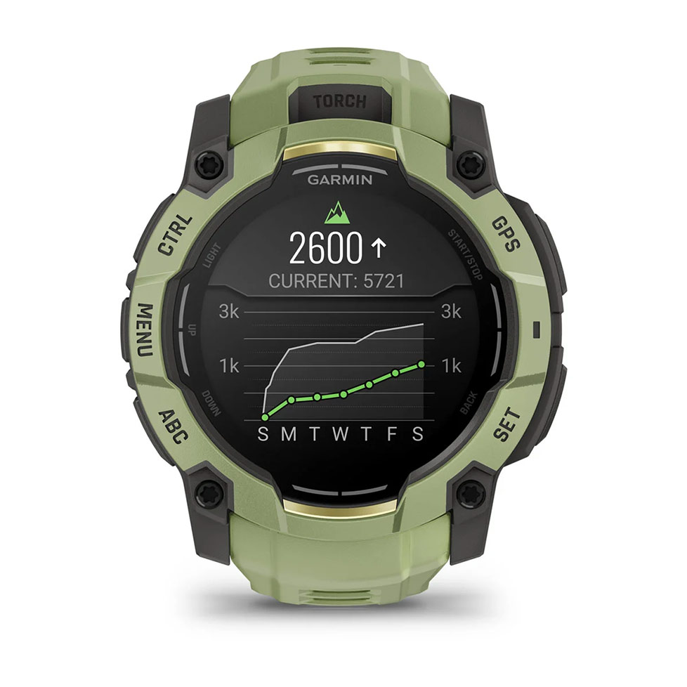 Instinct® 3 – 50 мм, AMOLED Fern Green з Fern Green зеленим ремінцем 010-03020-02