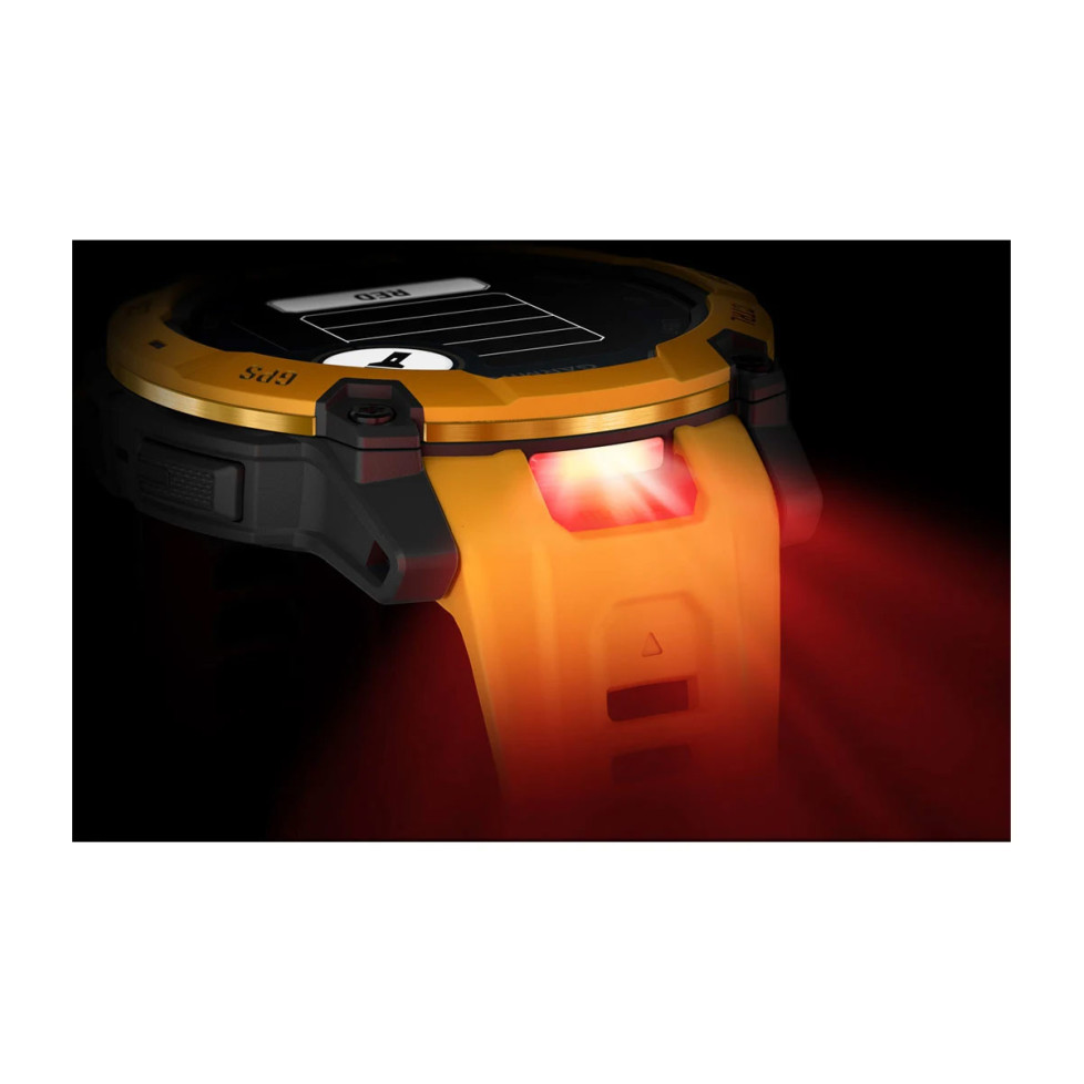 Instinct® 3 – 50 мм, Solar Sunburst з Sunburst/Grey помаранчевим/сірим ремінцем 010-02935-02