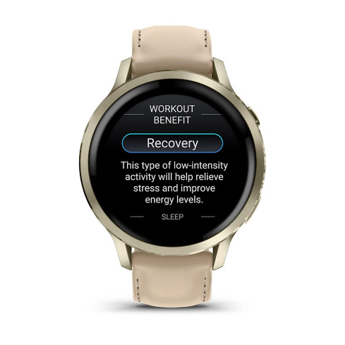 Venu® 4 - 41 мм Lunar Gold з світло-бежевим силіконовим та бежевим шкіряним ремінцями 010-03013-03