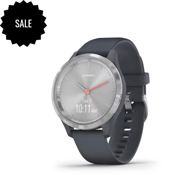 vívomove<sup>®</sup> 3S з Granite Blue синьо-сірим корпусом та силіконовим ремінцем