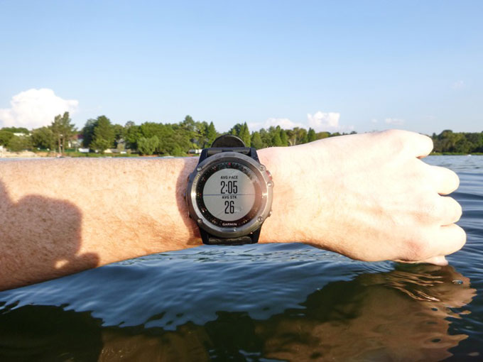 Мультиспортивные часы Garmin fenix 3. Плавание в открытой воде