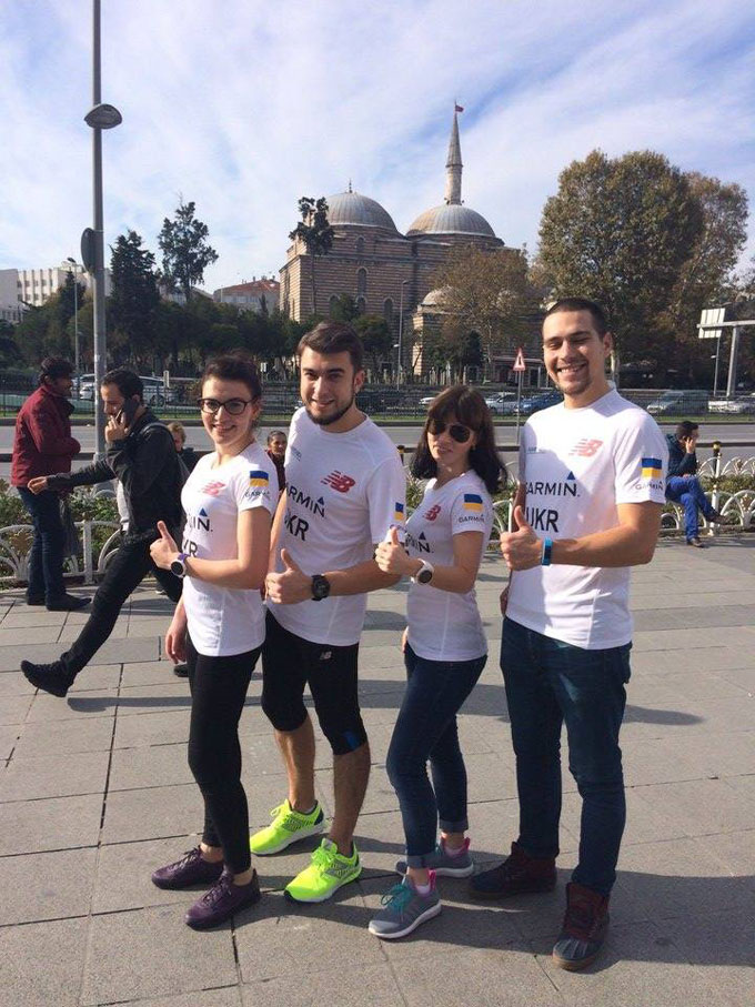 Команда Garmin на Стамбульском марафоне