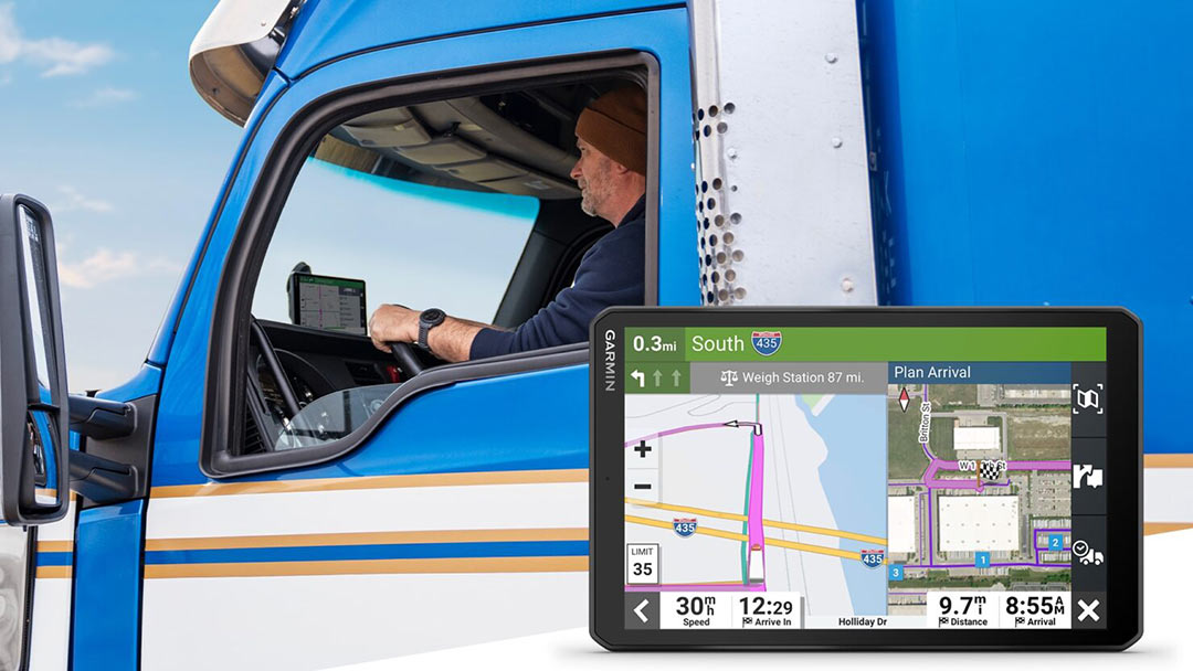 Garmin оголосила про вихід нових навігаторів для вантажівок dēzl™ OTR610/710/810/1010, створених покращити життя на дорозі для професійних водіїв вантажівок