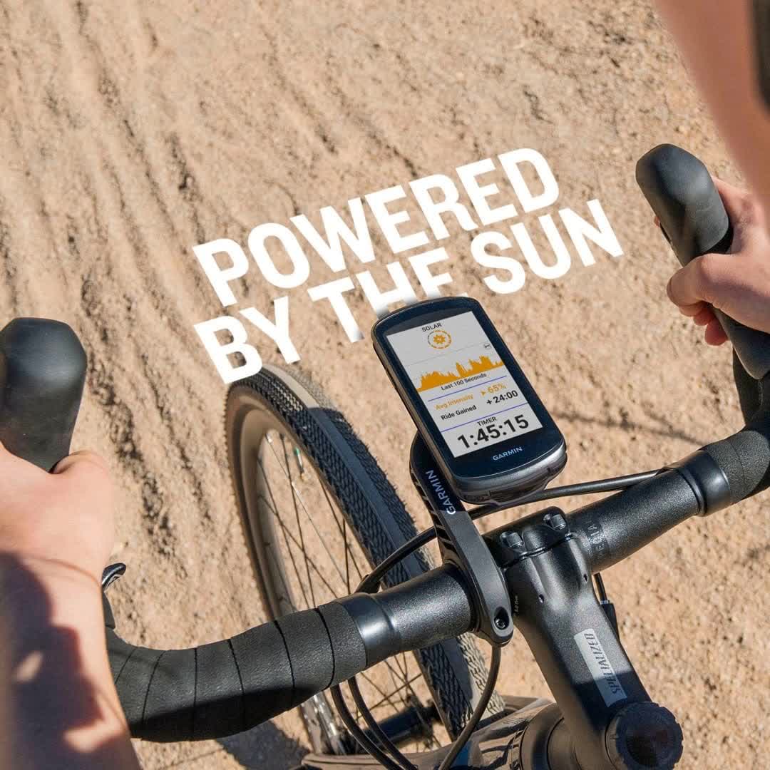 Фірмовий магазин Garmin повідомляє про надходження велокомп'ютера Edge® 1040 Solar з технологією заряджання від сонця