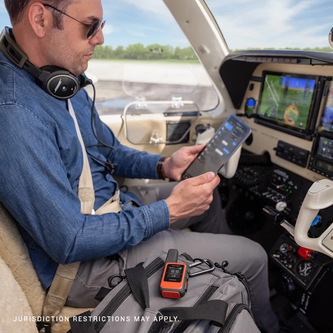 Пілоти можуть отримувати та передавати повідомлення за допомогою мобільного додатку Garmin Pilot