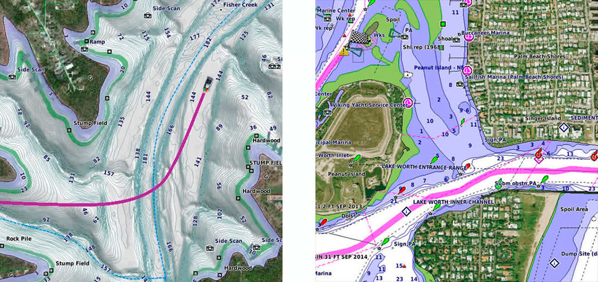Garmin ECHOMAP Ultra підтримує найкращі морські карти