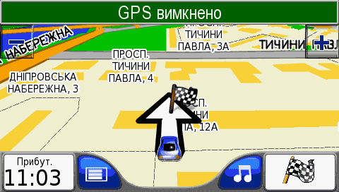 скриншот GPS