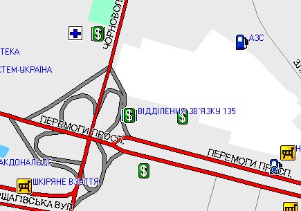 «Другая 1» Образец изображения киевского перекрестка.