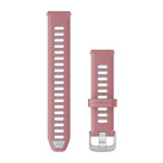 Garmin Швидкознімний ремінець для Forerunner 265S рожевий/білий зі сріблястою застібкою